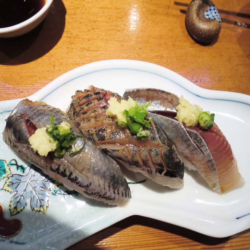 三国漁港　あじのにぎり