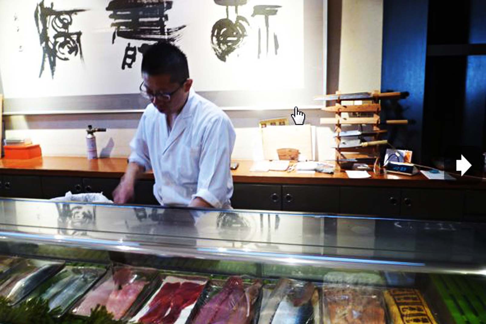 老舗寿司屋　福寿し二代目カウンター